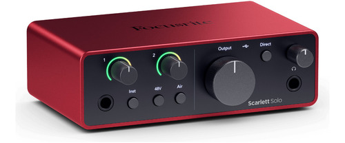 Interface De Audio Scarlett Solo Geração 4 - Focusrite +nf