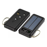 Cargador Solar, Batería Portátil Usb 30000 Mah, Con