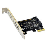 Pequeño Adaptador Pci-e Pci Express A Sata 3.0 Pin Iii 6