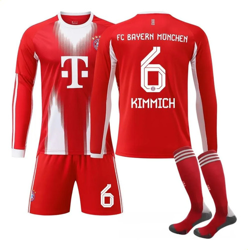 25-26 Bayern Munich No:6 Kimmich Manga Larga