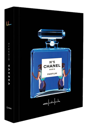 Caixa Livro Decorativa Chanel Madeira Mdf Aveludada Chanel