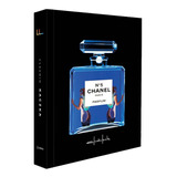 Caixa Livro Decorativa Chanel Madeira Mdf Aveludada Chanel