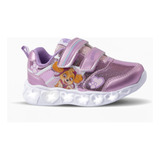 Zapatilla Paw Patrol Skye Lila Con Luz A Pisar Footy Oficial