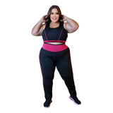 Conjuntos De Academia Femininos Plus Size Roupa De Ginastica