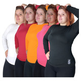 Camisa Proteção Solar Uv 50 Fitness Blusa Feminina Plus Size