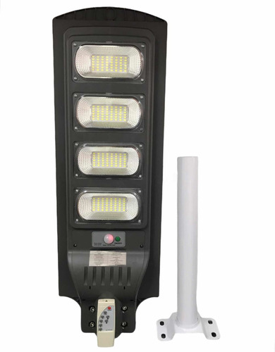 Lámpara Led Solar A/p 100w C/control Remoto,sensor Y Soporte