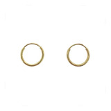 Mini Arracada 8mm Oro 14k Kt / Niña Mujer Regalo 2 Piezas