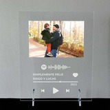  Placa Acrilico Canción Spotify Y Fotografía Personalizada