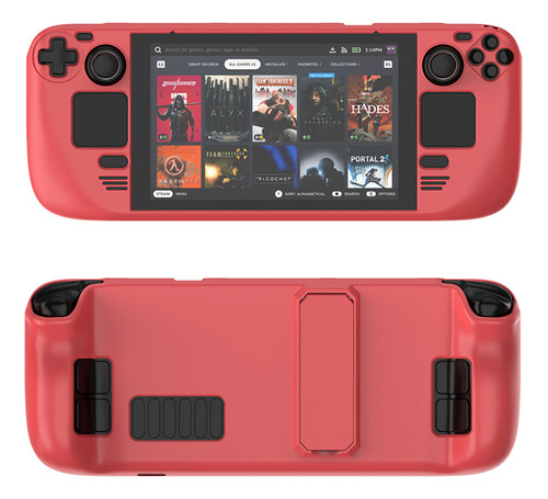 Funda Protectora Colorida Para Steam Deck, Con Soporte