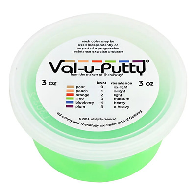 Plastilina Terapéutica Val-U-Putty Media, de 85 g, Color Verde | Meses sin interés