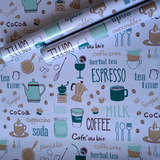 Papel Mural Pvc Rollo 10mx60cm Estampado Coffee