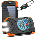 Blavor [upgraded] Magnetic Solar Charger Power Bank, 10,000m