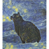 Cubierta Magnética Para Lavavajillas Van Gogh Galaxy Cat Fro