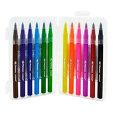 Plumon Marcador Punta Pincel Artisan X12 Dibujo Letras Acuar