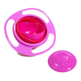 Tazon Gira Bowl Plato Para Bebes Anti Derrames Hopemob Color Fucsia