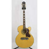 EpiPhone Jumbo Ej200 Ce Electroacustica Natural