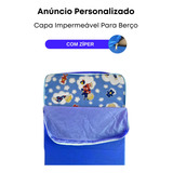 Capa Colchão Berço Mini Cama Impermeável Ziper Sob Medida