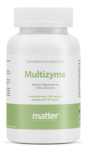 Matter Smart Nutrients - Enzimas Digestivas Con Inulina Y Cúrcuma