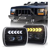 1 Par 5x7 6x7 H4 Led Faros Flecha Ámbar Jeep Cherokee Yj Xj