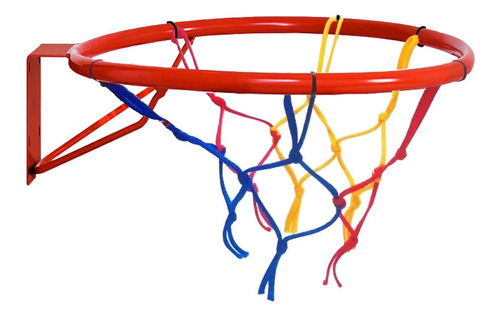 Aro De Basket Nº 7 Caño De Acero Esmaltado Con Red 