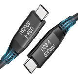 Cable Thunderbolt 4, 40 Gbps, 1m Largo, Video 8k, Carga 100w