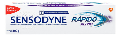 Sensodyne Pasta Dental Rapido Alivio X100 G