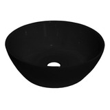 Bacha/pileta De Apoyo Negra Para Baño D´accord Nahuel 31x11