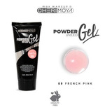Polygel Acrigel Powder Gel Cherimoya Uv/led Gel Polimero Color 009 French Pink