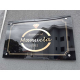 Placa Acrilico Fachada Condomínio 1,0x60cm Personalizada 3mm