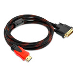 Cable 1,5 Mts Dvi A Hdmi Dvi 24+1 Macho A Hdmi Macho Video