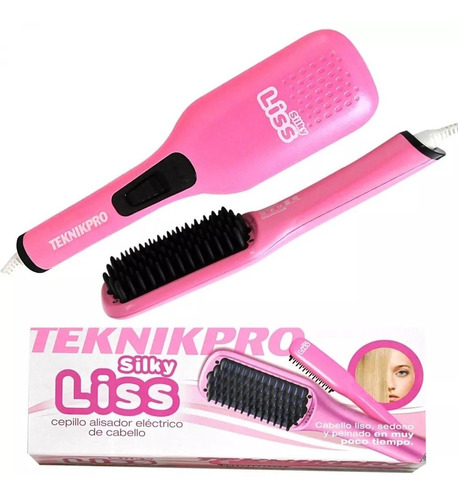 Cepillo Planchita Alisador De Pelo Silky Liss Teknikpro