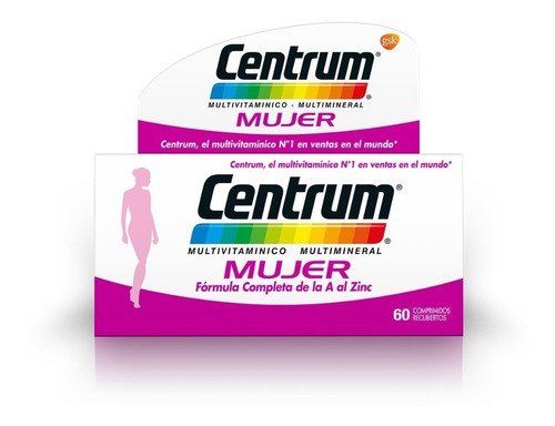 Centrum Mujer Multivitaminico Multimineral X 60 Comprimidos