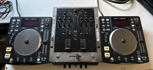 Par De Cdj Denon Dns-1200 Mixer Numark M3 Controladora Dj