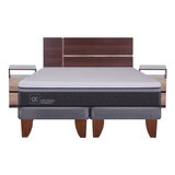 Cama Europea 2 Plazas Cic Ortopedic Advance + Set Enio 