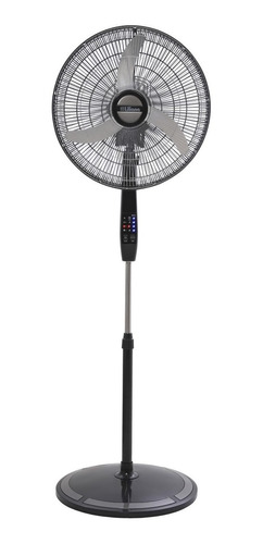 Ventilador De Pie Liliana Vpd20r Negro Con 3 Palas Metal 20