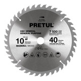 Sierra Circular P/madera 10 40 Dientes C 1 Pretul 27057