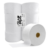 Papel Higiênico Branco - Folha Simples - 8 Rolos X 500m Cada