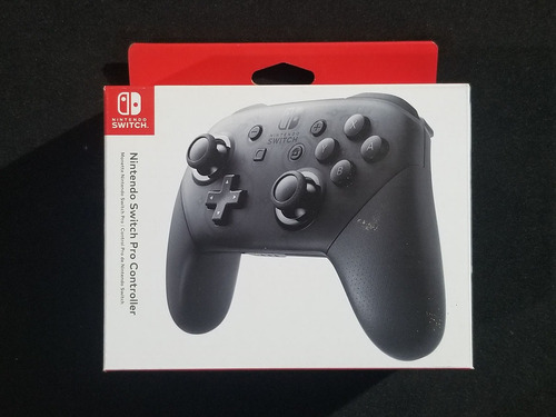 Control Inalámbrico Pro Nintendo Switch Negro Con Caja