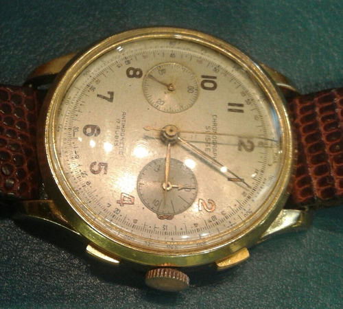 Antiguo Reloj Militar Mecanismo Crono Landeron No Rolex