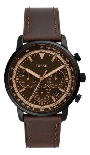Reloj Fossil Fs5529 Cuero Caballero 100% Original
