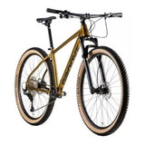 Mountain Bike Groove Bikes Riff 70 Aro 29 19  12v Freios De Disco Hidráulico Câmbio Shimano Deore M-6100 Cor Dourado