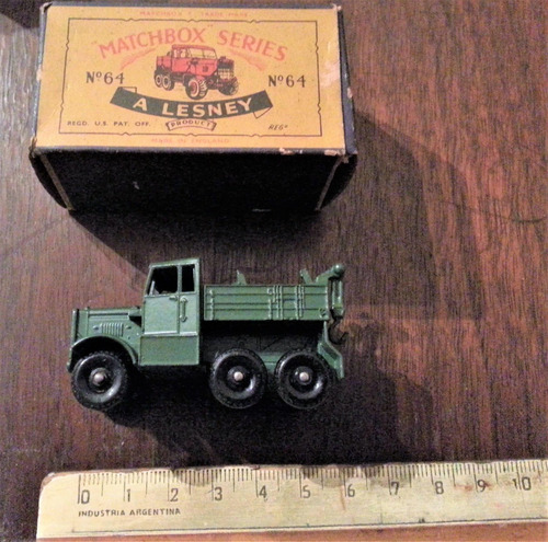 Lesney Matchbox Series #64 Camion Verde Made In England Caja