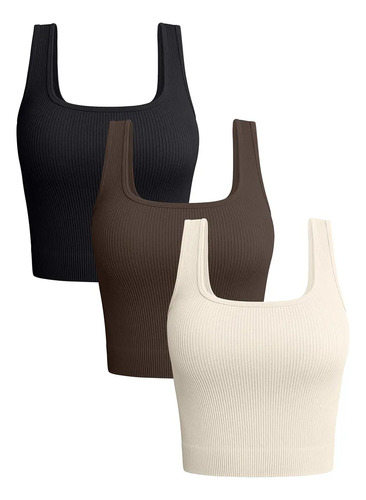 Crop Top Deportivo Gym Casual Push Up De Calidad Moda, 3pzs | MercadoLibre