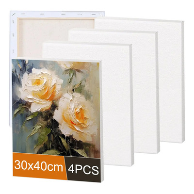 4pzs Bastidor Pintar De Oleo Cuadro Lienzo Grand 30x40cm
