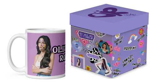 Taza Mágica Olivia Rodrigo Café Con Caja De Regalo Madera