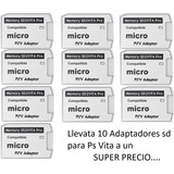 10 Adaptadores De Memoria Sd2vita V5 Micro Sd Para Ps Vita 
