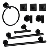 Set De Accesorios De Baño Wnp 9u Negro