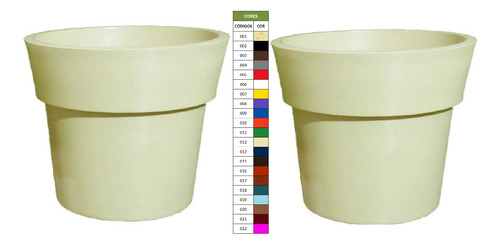 Kit 2 Vasos Plantas Frutífera Grande 45x50 Ibiza Polietileno