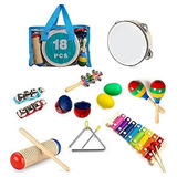 Maxzone Para Niños Instrumentos Musicales, 31pcs 19 Tipos De