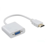 Cable Convertidor Adaptador Hdmi A Vga Hd1080p Blanco